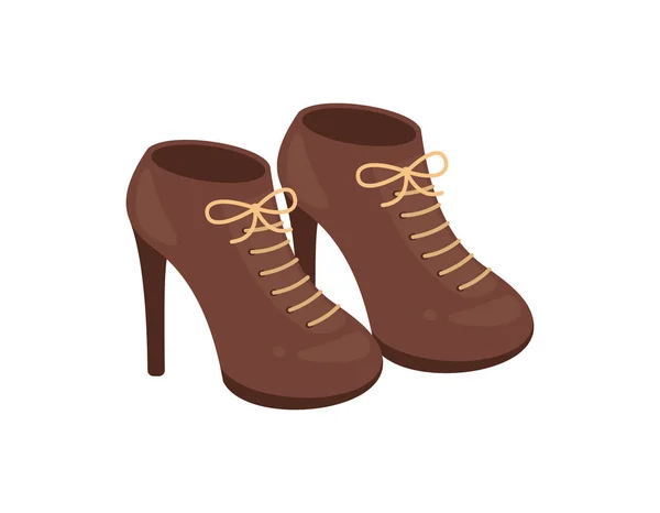 Mujer zapatos vector icono aislado sobre fondo blanco. Diseño de calzado de moda . — Vector de stock