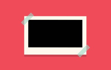 Karikatür tarzında fotoğraflarınız için Retro Fotoğraf çerçevesi şablonları.