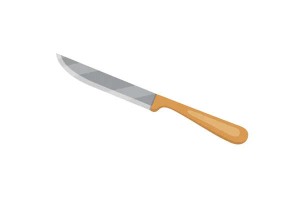 Cuchillo vectorial para carnicería. Cuchillo de cocina Utensil para cocinar . — Vector de stock