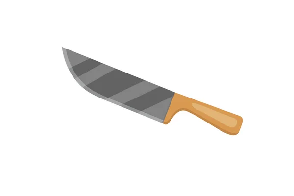 Couteau vectoriel pour boucherie. Couteau de cuisine Ustensile de cuisine. — Image vectorielle