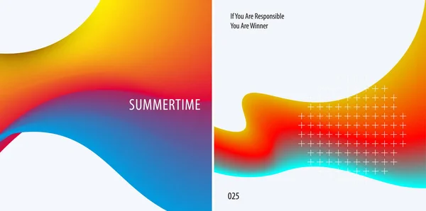 Design astratto di elementi vettoriali di flusso colorati per uno sfondo moderno con forme fluide a gradiente per la finanza di business branding — Vettoriale Stock