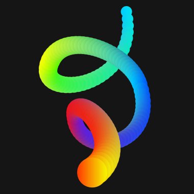 Modern arka plan siyah yumuşak dalgalar ile için renkli vektör elementlerin soyut tasarım.