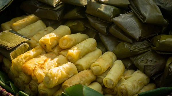 Alimentos Indonesios Conocidos Como Risoles Mercado Tradicional Java Central Pekalongan — Foto de Stock