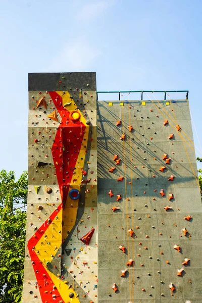 Escalada Roca Deporte Lugar Aire Libre Deporte Tomado Indonesia Java — Foto de Stock