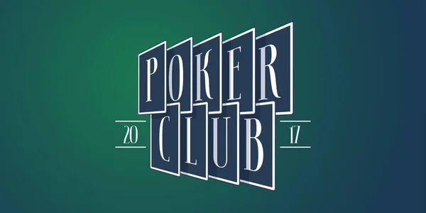 Bandeira de vetor de jogos de jogo de cartas de pôquer online