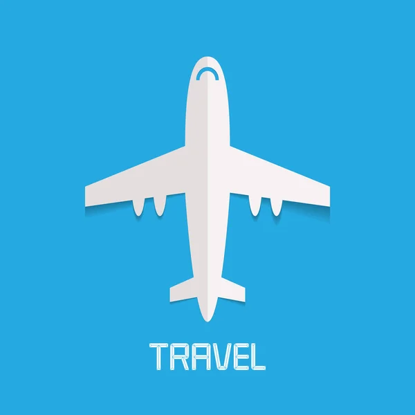 Ilustração Vetor Avião Clipart Concept Design Para Logotipo Agência Viagens — Vetor de Stock