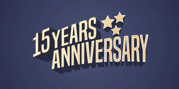 Years Anniversary Vector Icon Logo Gold Color Graphic Design Element — Stock Vector