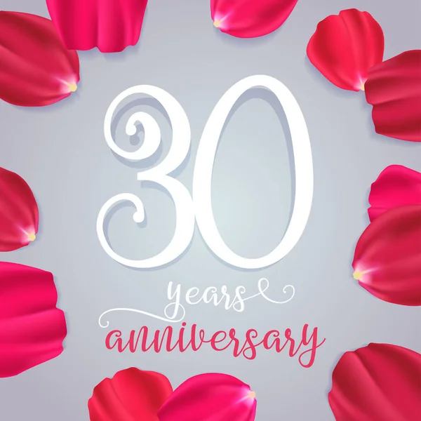 Years Anniversary Vector Icon Logo Graphic Design Element Numbers 30Th — Stock Vector