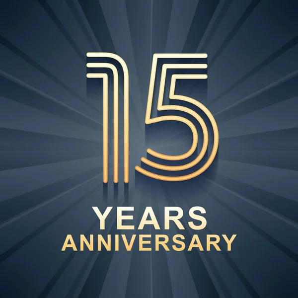 Años Aniversario Celebración Vector Icono Logotipo Elemento Diseño Plantilla Con — Vector de stock