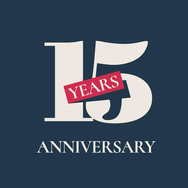 Years Anniversary Celebration Vector Icon Logo Template Graphic Design Element — Stock Vector