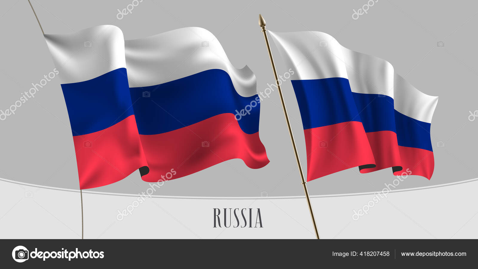 Bandeira da rússia bandeira realista nacional da federação russa