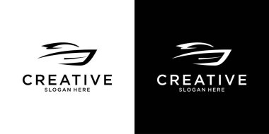 Tekne simgesi vektör logo tasarımı kavramı