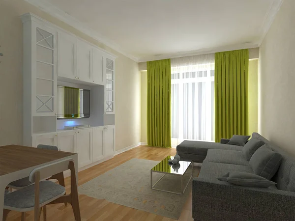 Beyaz tv stand modeli