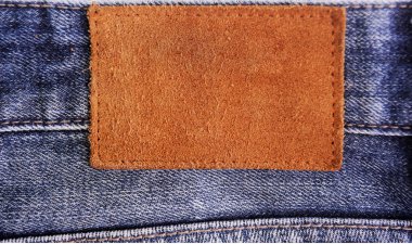 boş deri jeans etiket kot dikilmektedir..