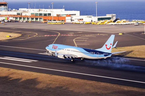 Funchal Madeira Agosto 2018 Tap Portugal Airbus A319 111 Funchal — Fotografia de Stock