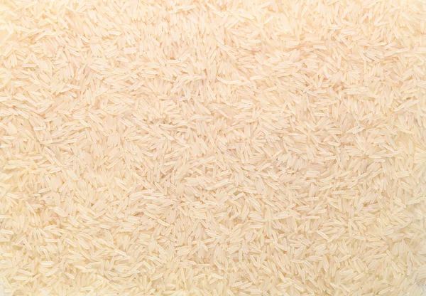 Basmati Biały Ryż Solidnej Tekstury Widok Góry Zbliżenie Surowe Ziarna — Zdjęcie stockowe