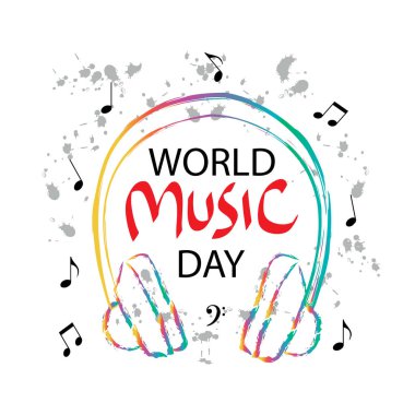 Dünya müzik günü kulaklıklar ile