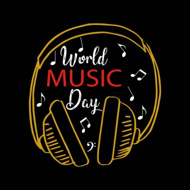 Dünya müzik günü konsept tasarımı