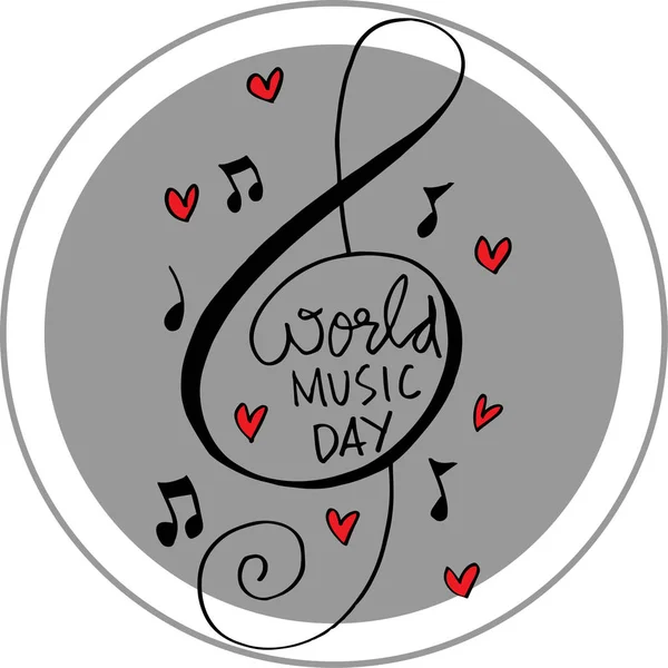Concepto Día Mundial Música — Foto de Stock