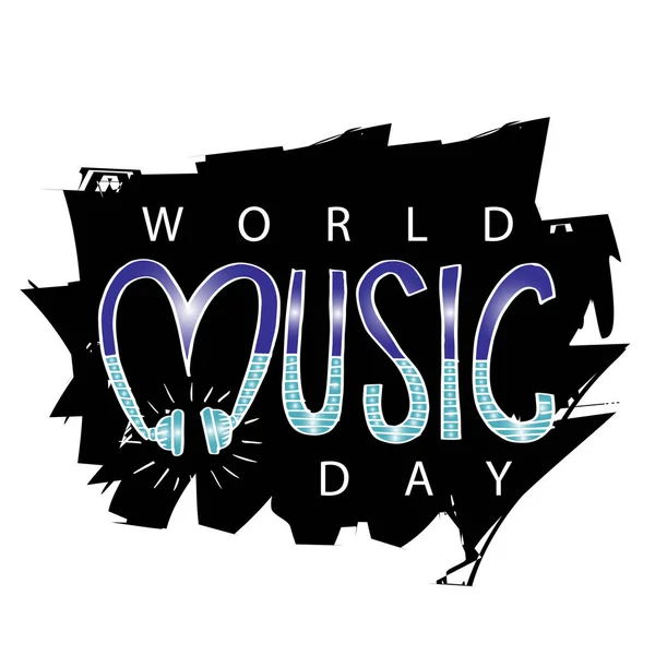 Παγκόσμια Ημέρα Μουσικής Αφισων — Φωτογραφία Αρχείου