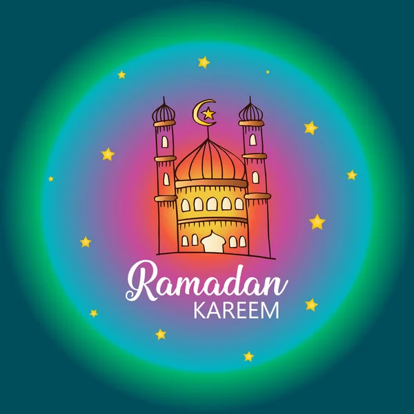 Ramadan Kareem Cartão Celebração — Fotografia de Stock