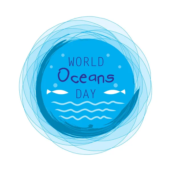 World Oceans Day concept