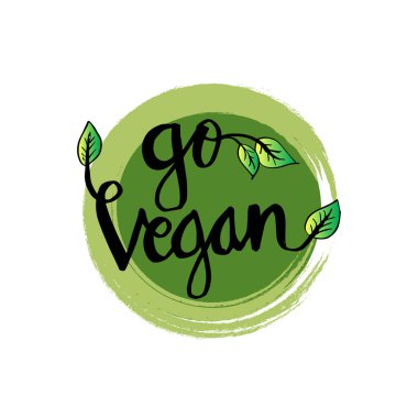 Vegan elini tipografi yazı