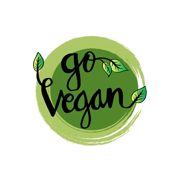 Vegan Mão Lettering Tipografia — Fotografia de Stock