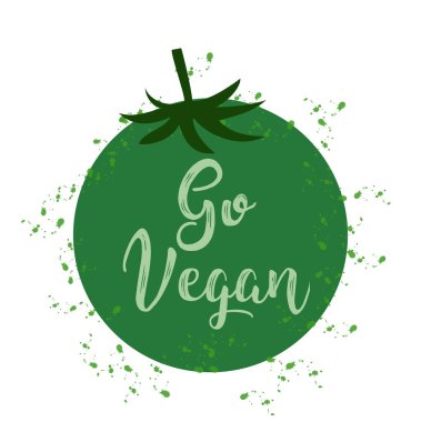 Vegan gidin. Vejetaryen yaşam tarzı kavramı.