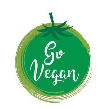 Vegan gidin. Vejetaryen yaşam tarzı kavramı.