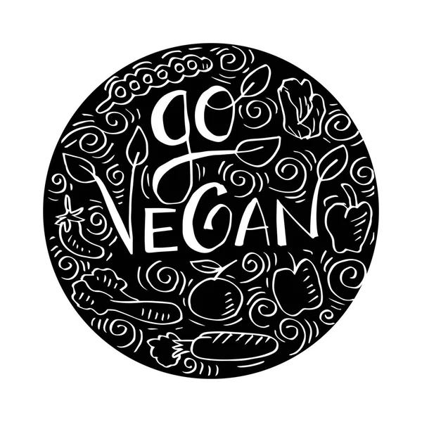 Vegan Para Impressão Cartaz — Fotografia de Stock