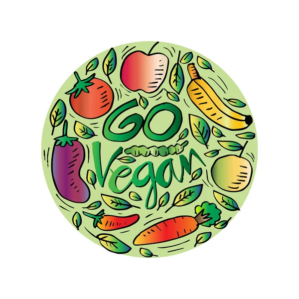 Vai Vegan Inspiração Sobre Vegetariano — Fotografia de Stock