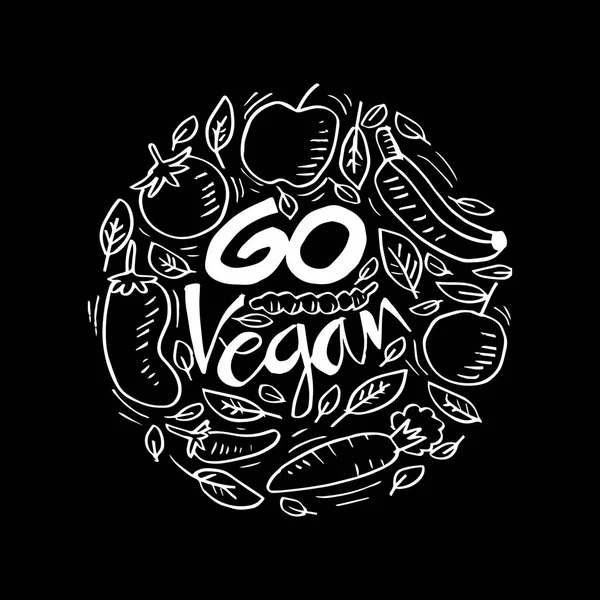 Vai Vegan Inspiração Sobre Vegetariano — Fotografia de Stock