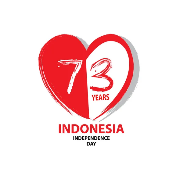 Jahre Indonesischer Unabhängigkeitstag August — Stockfoto