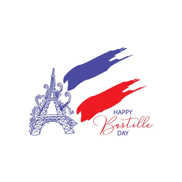 Joyeuse Fête Bastille Juillet — Photo