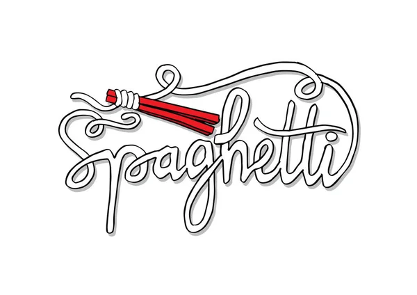 Спагетти Палочками Еды Ручная Иллюстрация — стоковое фото