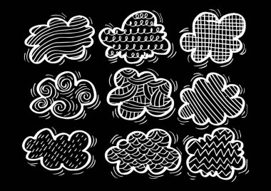 Anahat bulutlar dizi doodle