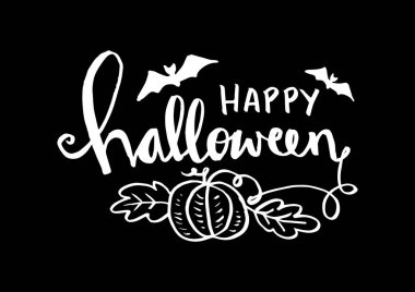 Mutlu Cadılar Bayramı tebrik kartı