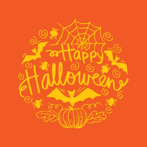 Tarjeta Felicitación Feliz Halloween —  Fotos de Stock