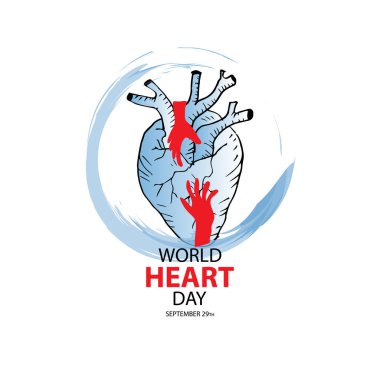 Dünya Kalp günü tebrik kartı