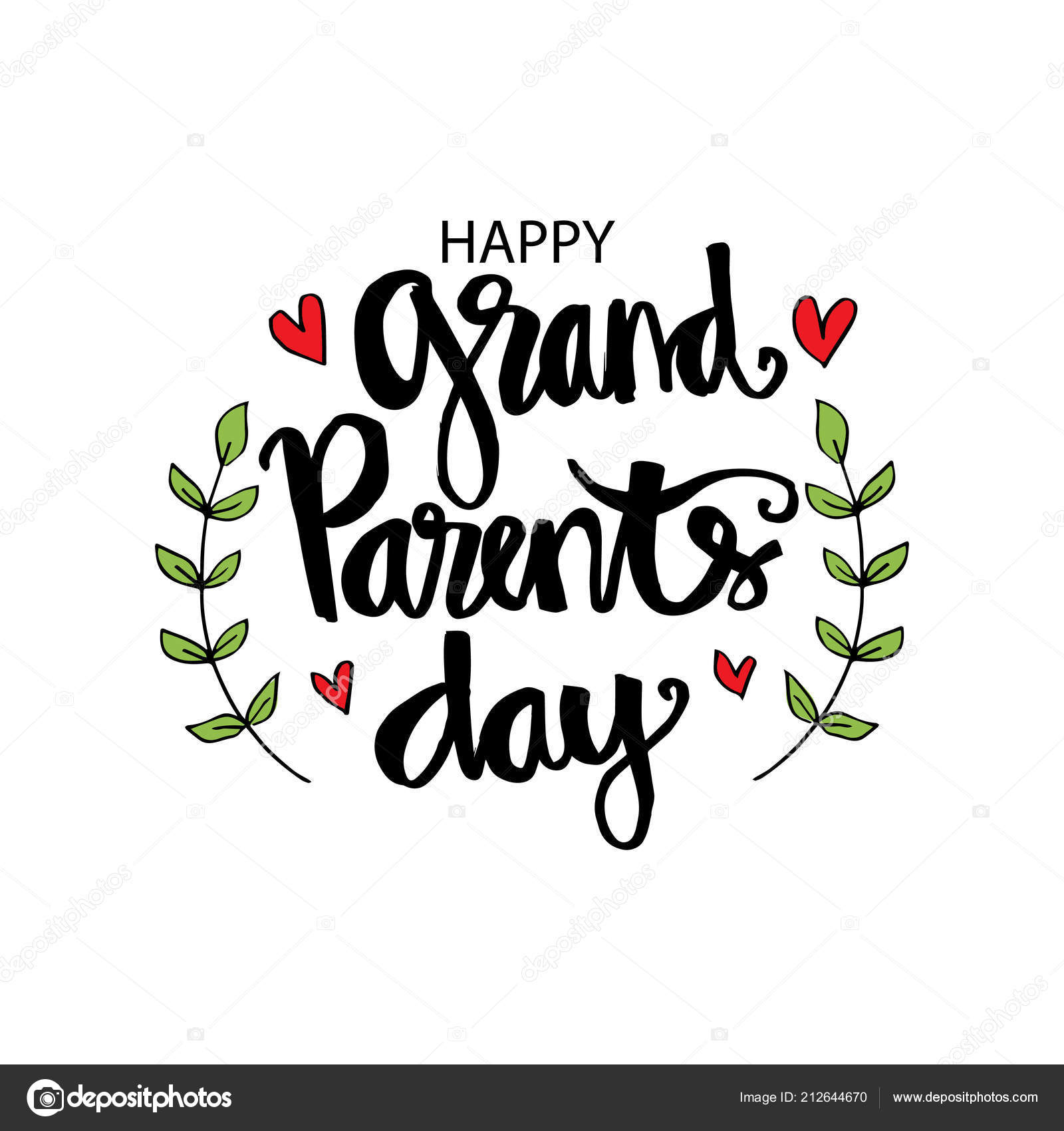 Download Happy Grandparents Day Greeting Card — Stock Photo ...