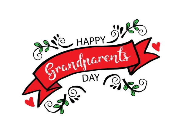 Szczęśliwy Dzień Dziadków Kartka Życzeniami — Zdjęcie stockowe