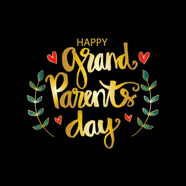 Glad Mor Och Farföräldrar Dag Gratulationskort — Stockfoto