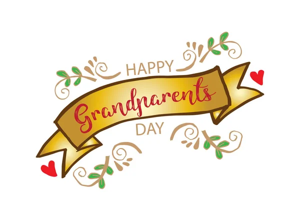 Happy Grandparents Day greeting card.