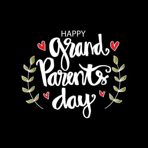 Glad Mor Och Farföräldrar Dag Gratulationskort — Stockfoto