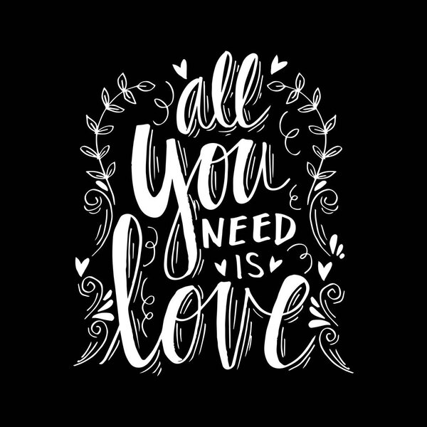 Все, что тебе нужно это любовь. Мотивационная цитата
.