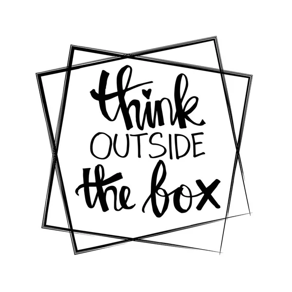 Think Box Motivational Quote — Stock Photo, Image