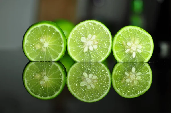 Fresh Lime Fruits Vegetables — Stock Photo, Image