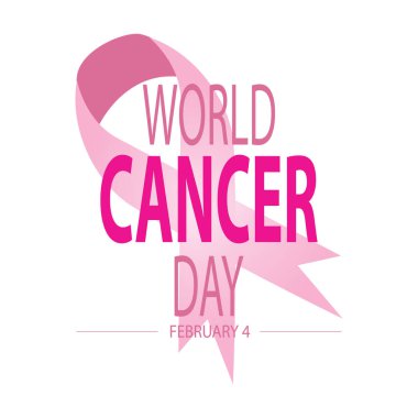 Dünya kanser günü kavramı. 4 Şubat