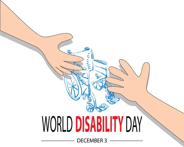 Παγκόσμια Ημέρα Αναπηρίας Έννοια — Διανυσματικό Αρχείο